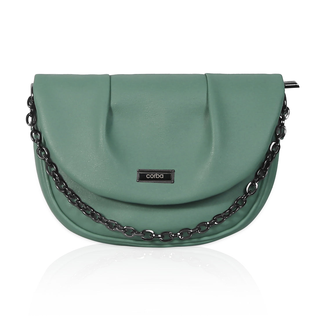 Corba Women Sling Bag Light Green - Corba.in