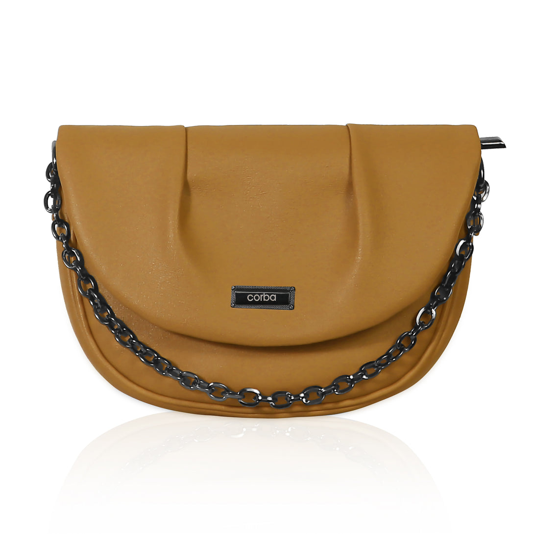 Corba Women Sling Bag Gold - Corba.in