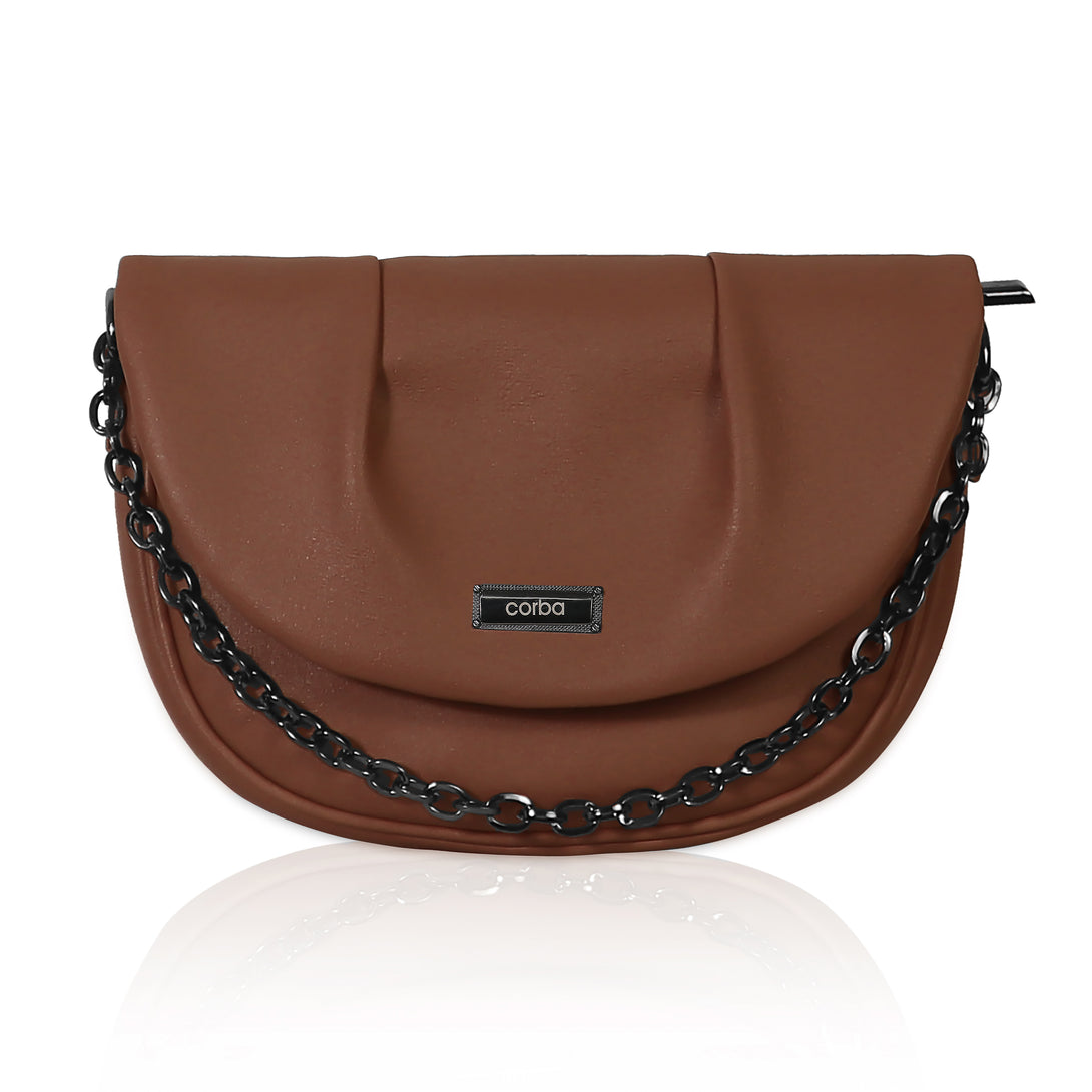 Corba Women Sling Bag Dark Brown - Corba.in