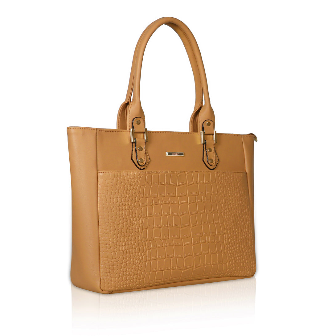 HandBag with Laptop case Golden Corba.in