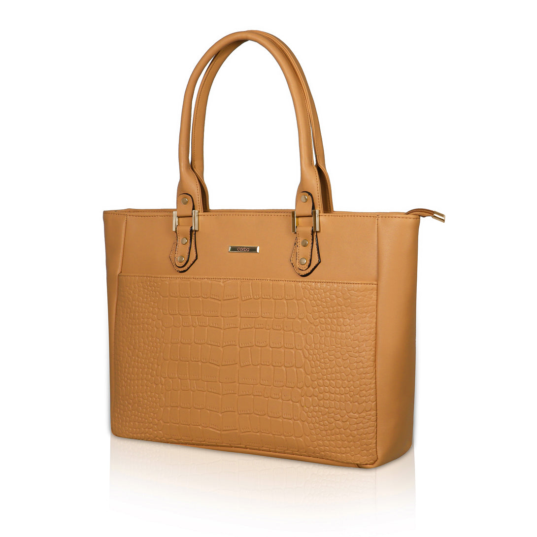 HandBag with Laptop case Golden Corba.in