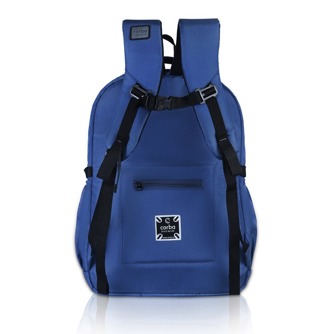 Corba Large 35 L Backpack Stylish Unisex Bag Navy Blue - Corba.in