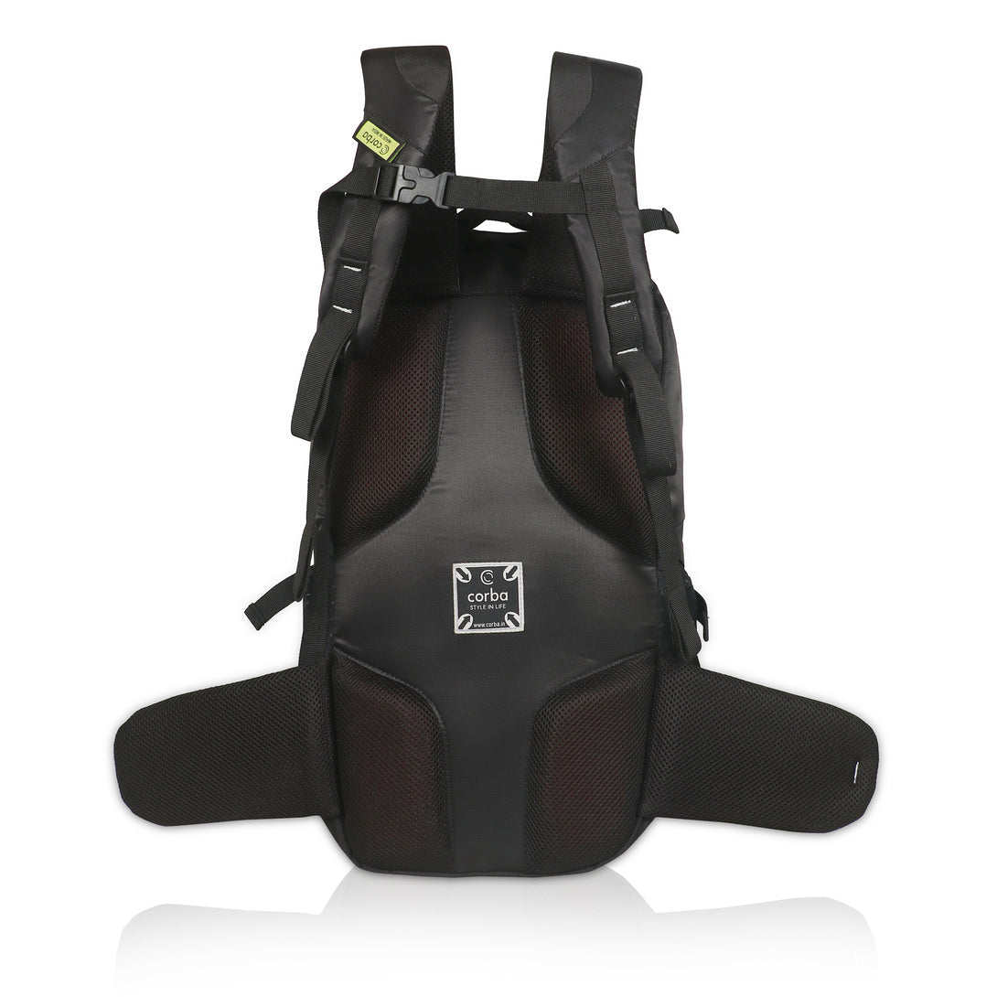 Corba Large 37 L Backpack Adventure Unisex Bag Black Corba.in