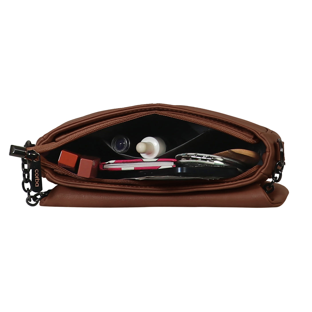 Corba Women Sling Bag Dark Brown - Corba.in