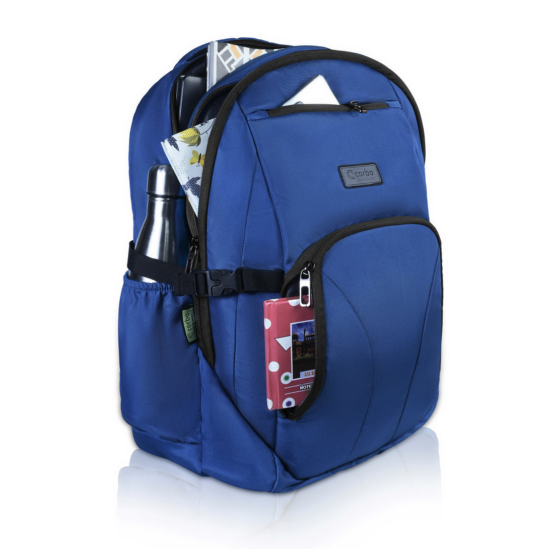 Corba Large 35 L Backpack Stylish Unisex Bag Navy Blue - Corba.in