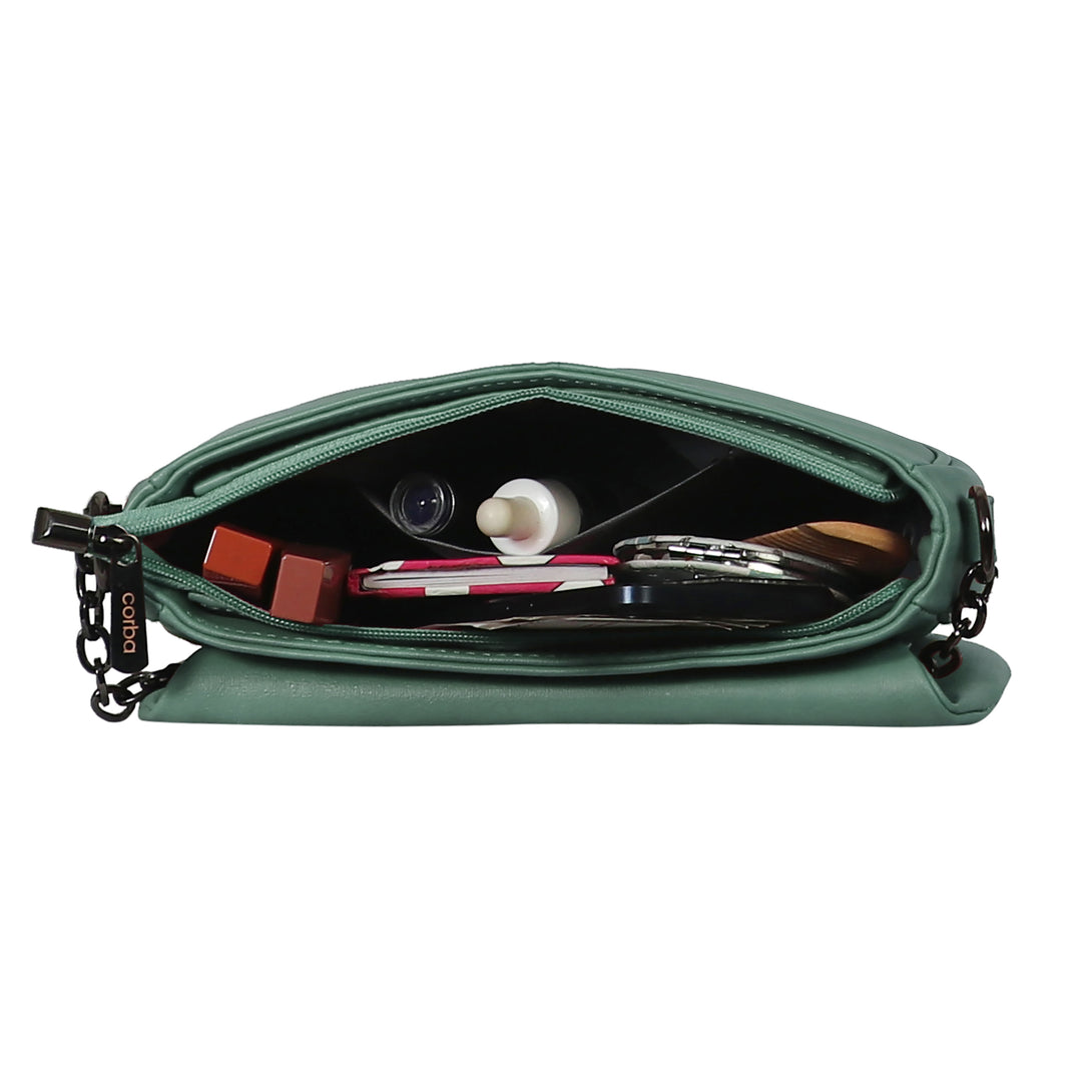 Corba Women Sling Bag Light Green - Corba.in