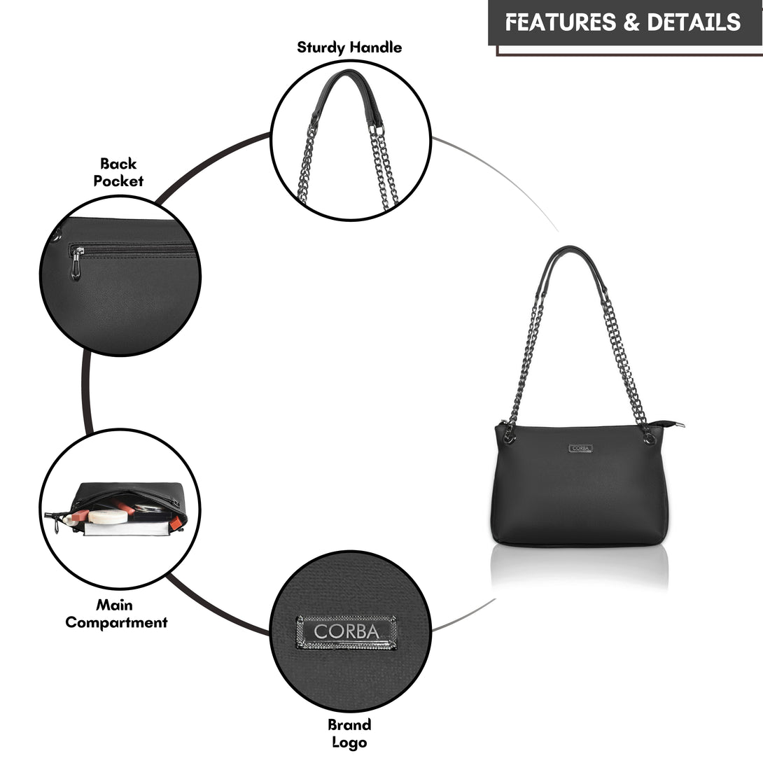 Corba Simple Sling Bag Black Corba.in