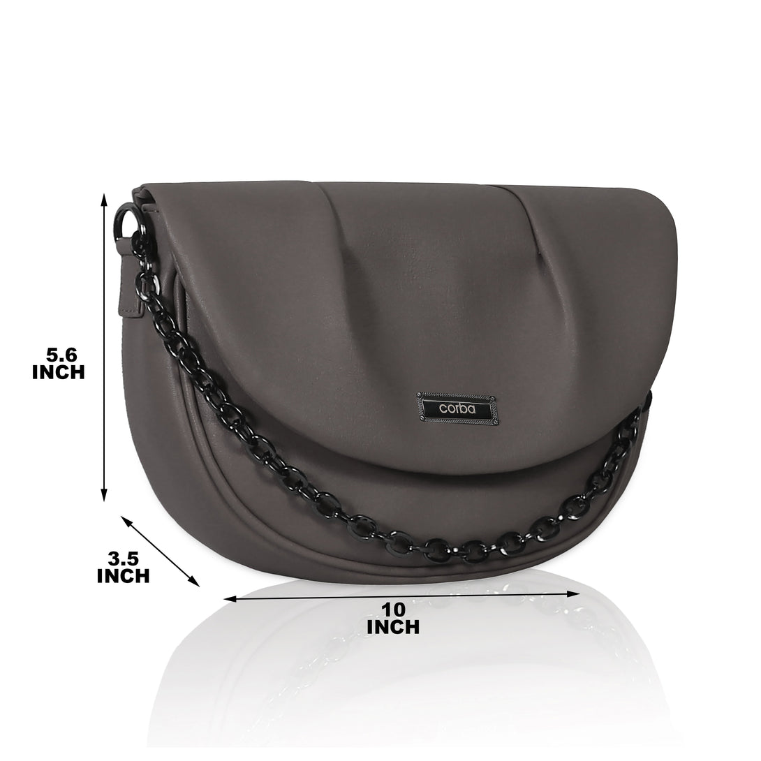 Corba Women Sling Bag Grey - Corba.in