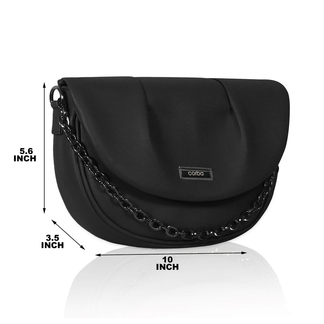 Corba Women Sling Bag Black - Corba.in