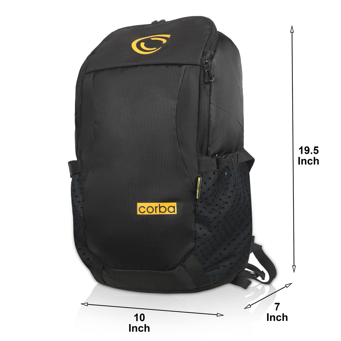 Corba Large 37 L Backpack Adventure Unisex Bag Black Corba.in