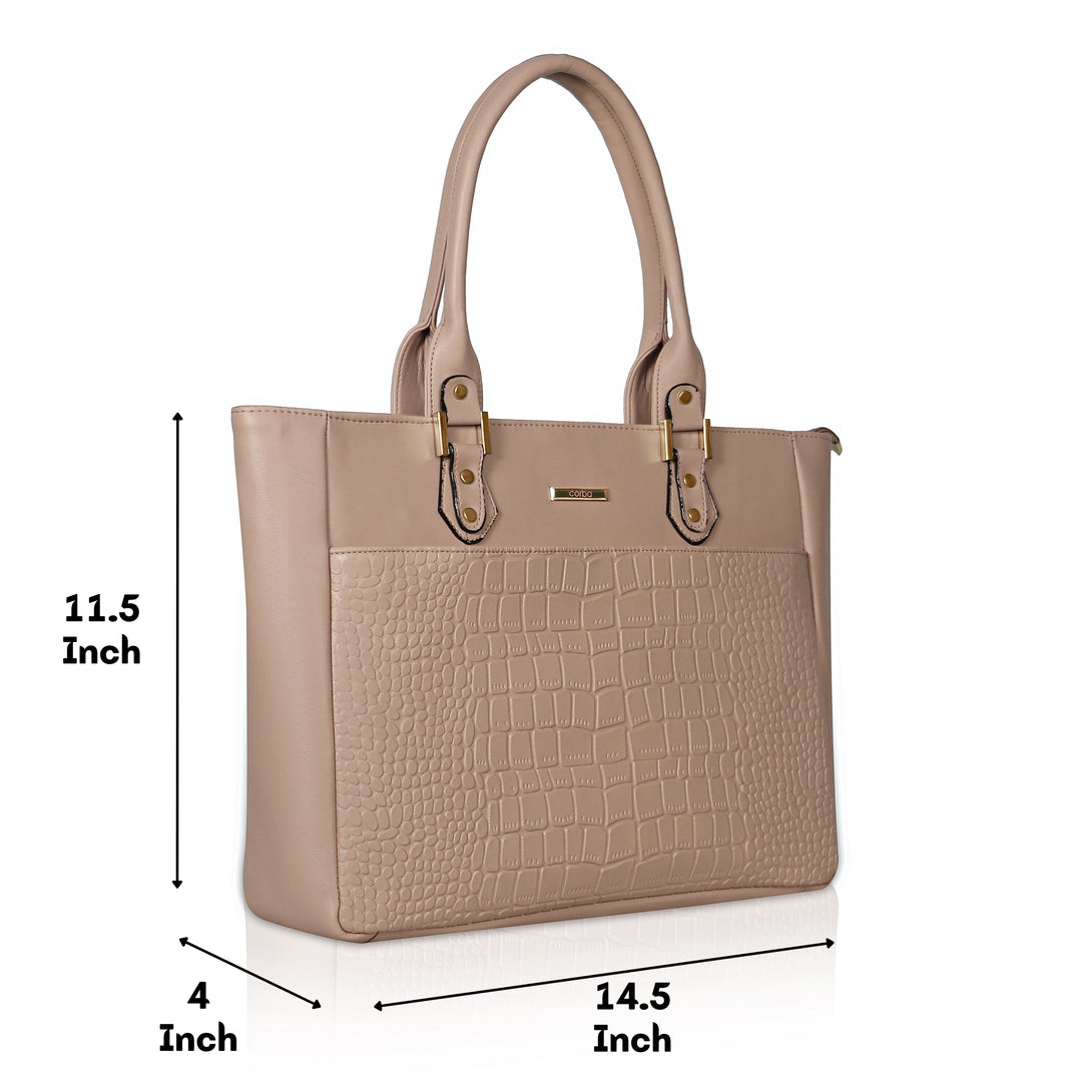 HandBag with Laptop case Golden (Copy) Corba.in