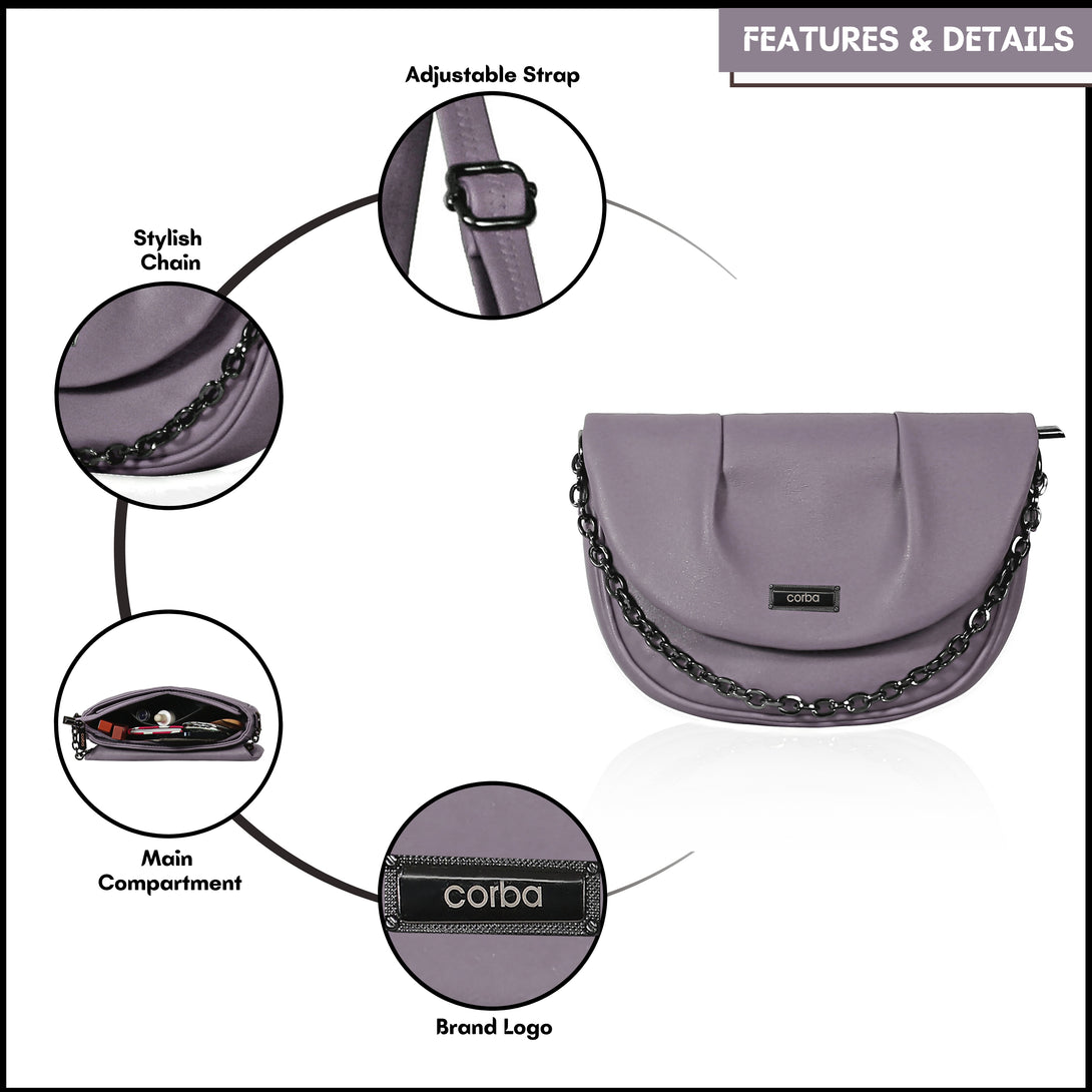 Corba Women Sling Bag Stone Grey - Corba.in