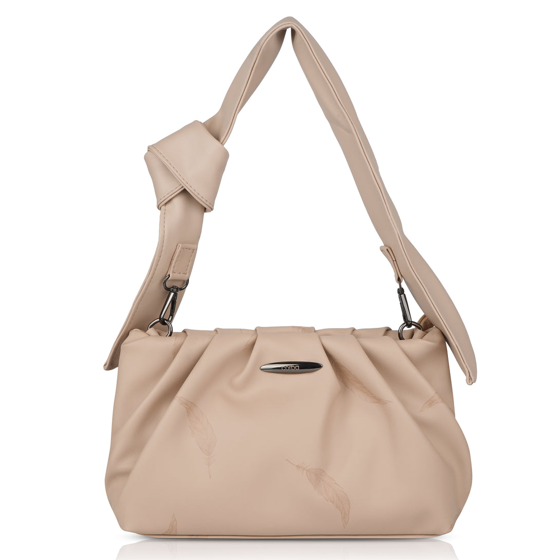 Corba Knot Style Sling Bag Light Cream Corba.in