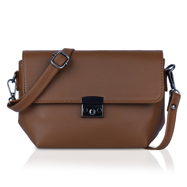 Corba Stylish Sling Bag Brown - Corba.in