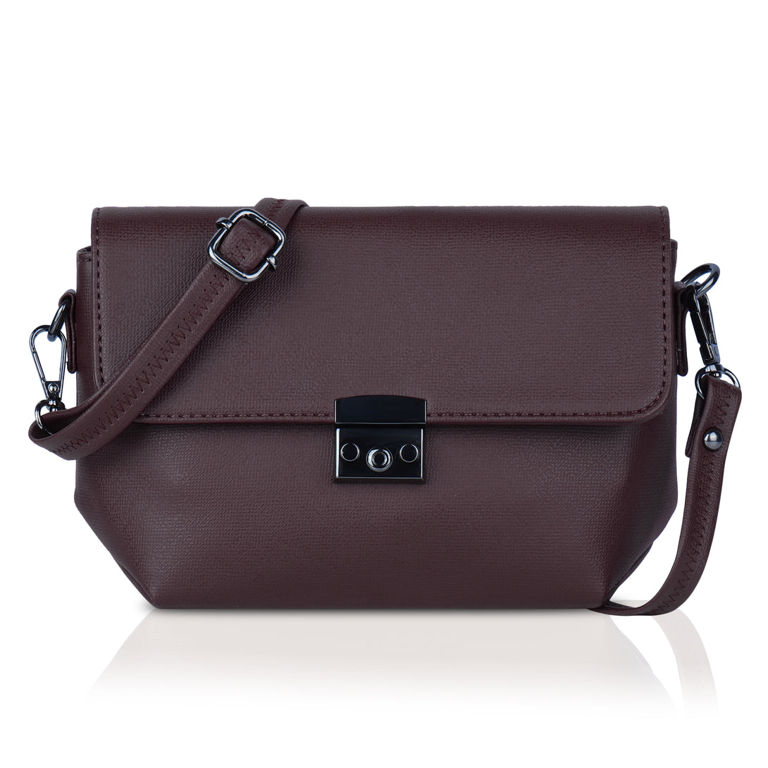 Corba Stylish Sling Bag Dark Brown - Corba.in