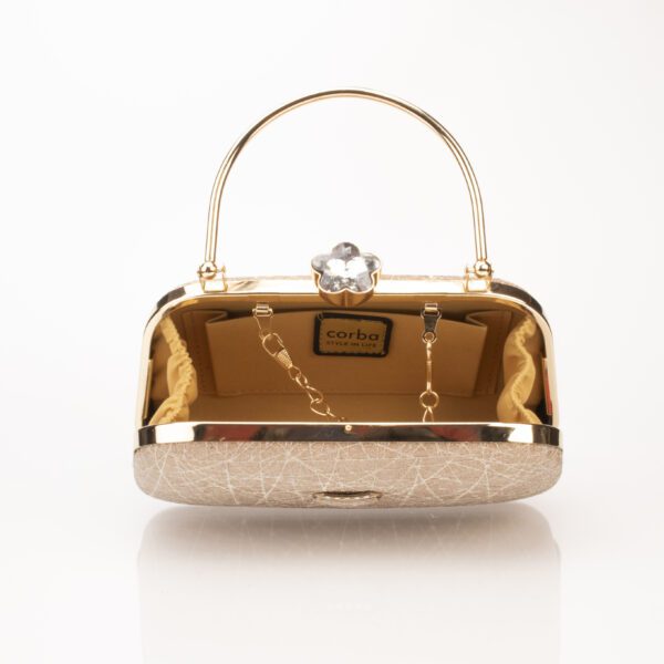 Corba Causal Clutch Bag | Light Gold - Corba.in