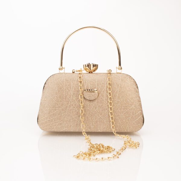 Corba Causal Clutch Bag | Light Gold - Corba.in