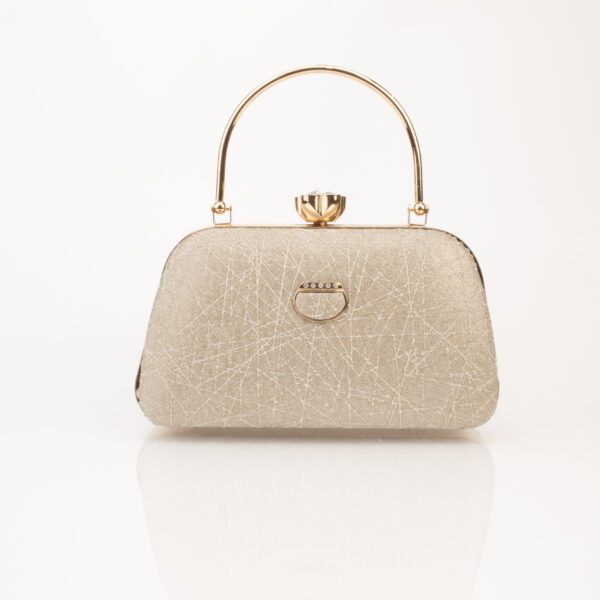 Corba Causal Clutch Bag | Light Gold - Corba.in