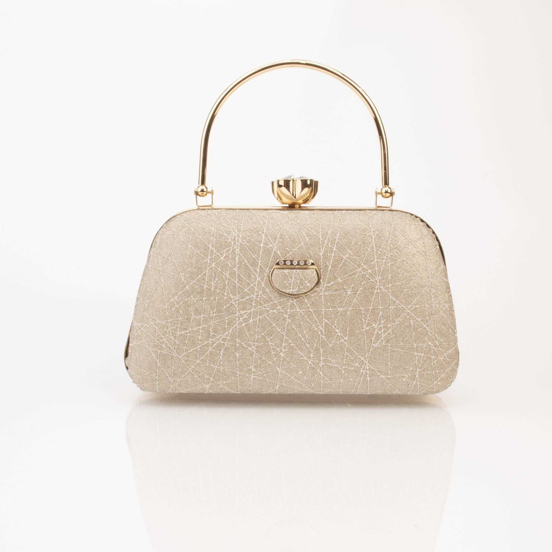 Corba Causal Clutch Bag | Light Gold