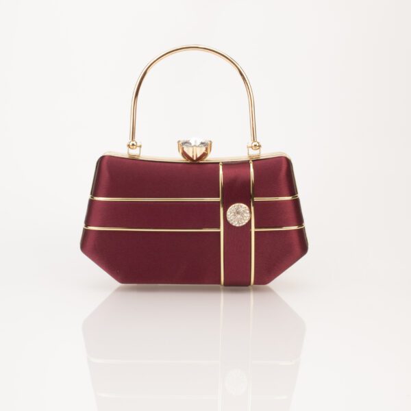 Corba Causal Clutch Bag | Maroon - Corba.in