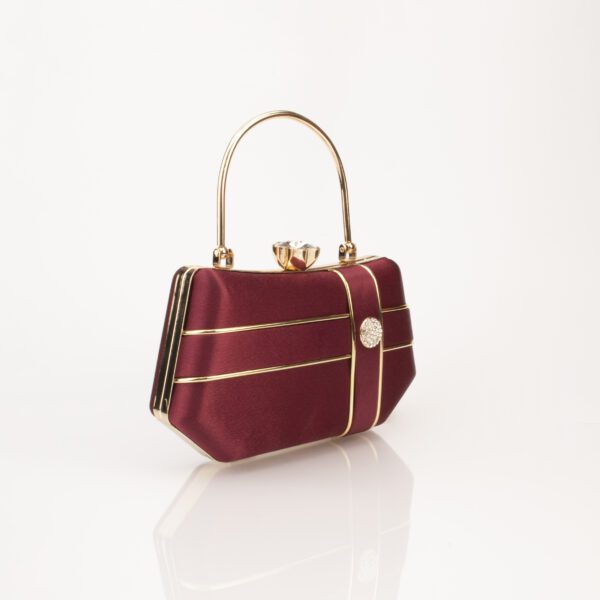 Corba Causal Clutch Bag | Maroon - Corba.in