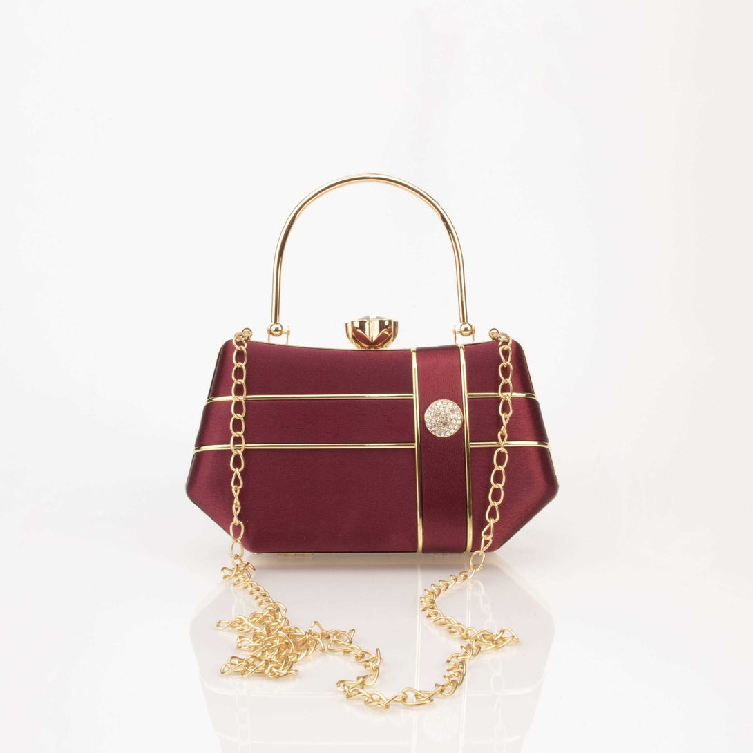 Corba Causal Clutch Bag | Maroon