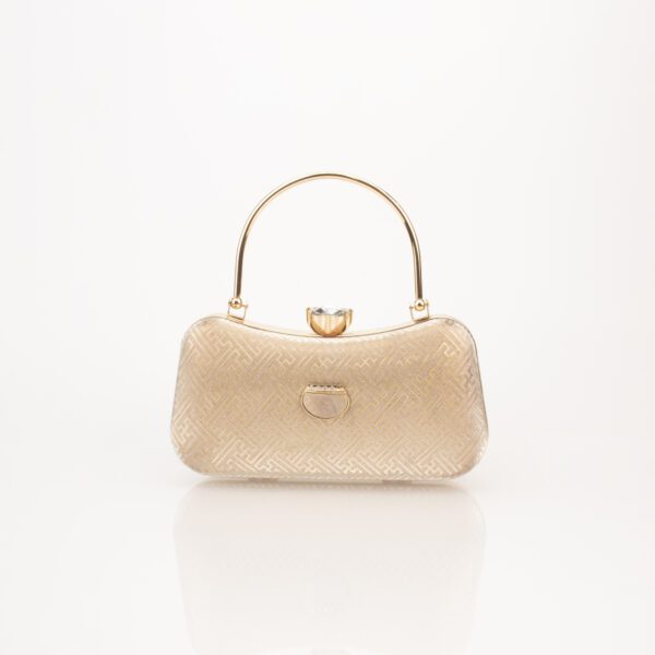 Corba Causal Clutch Bag | Gold - Corba.in