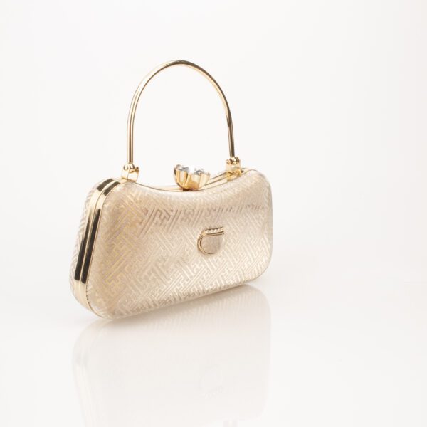 Corba Causal Clutch Bag | Gold - Corba.in