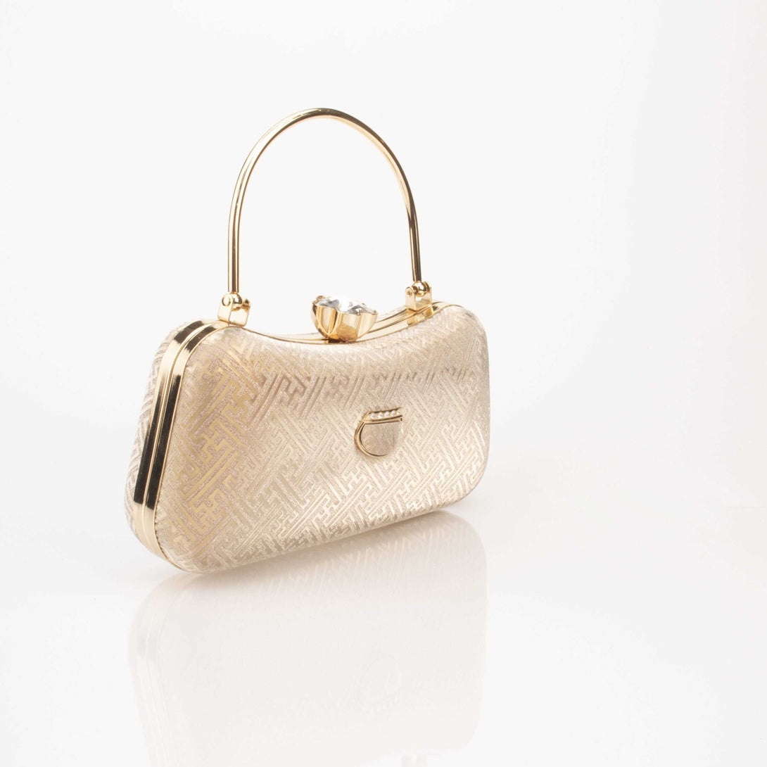 Corba Causal Clutch Bag | Gold