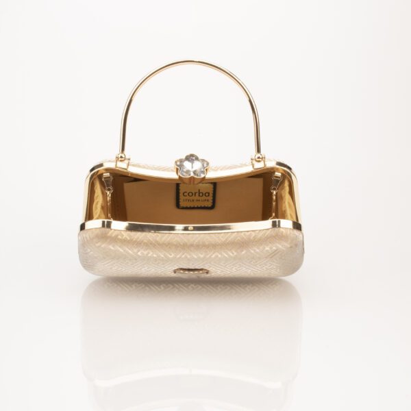 Corba Causal Clutch Bag | Gold - Corba.in