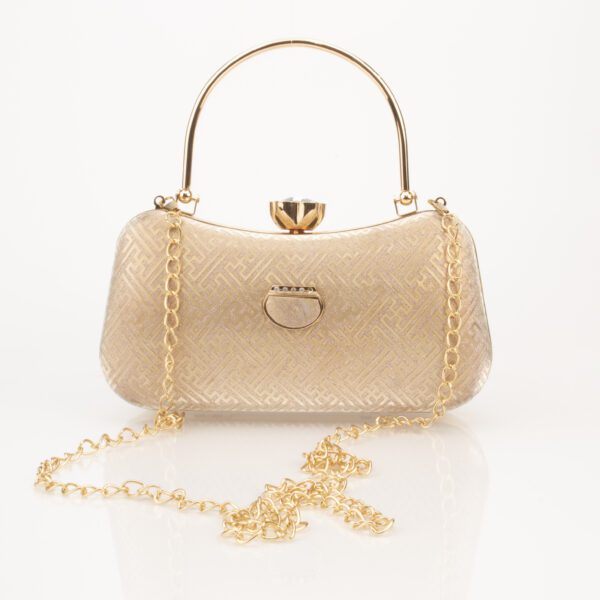 Corba Causal Clutch Bag | Gold - Corba.in