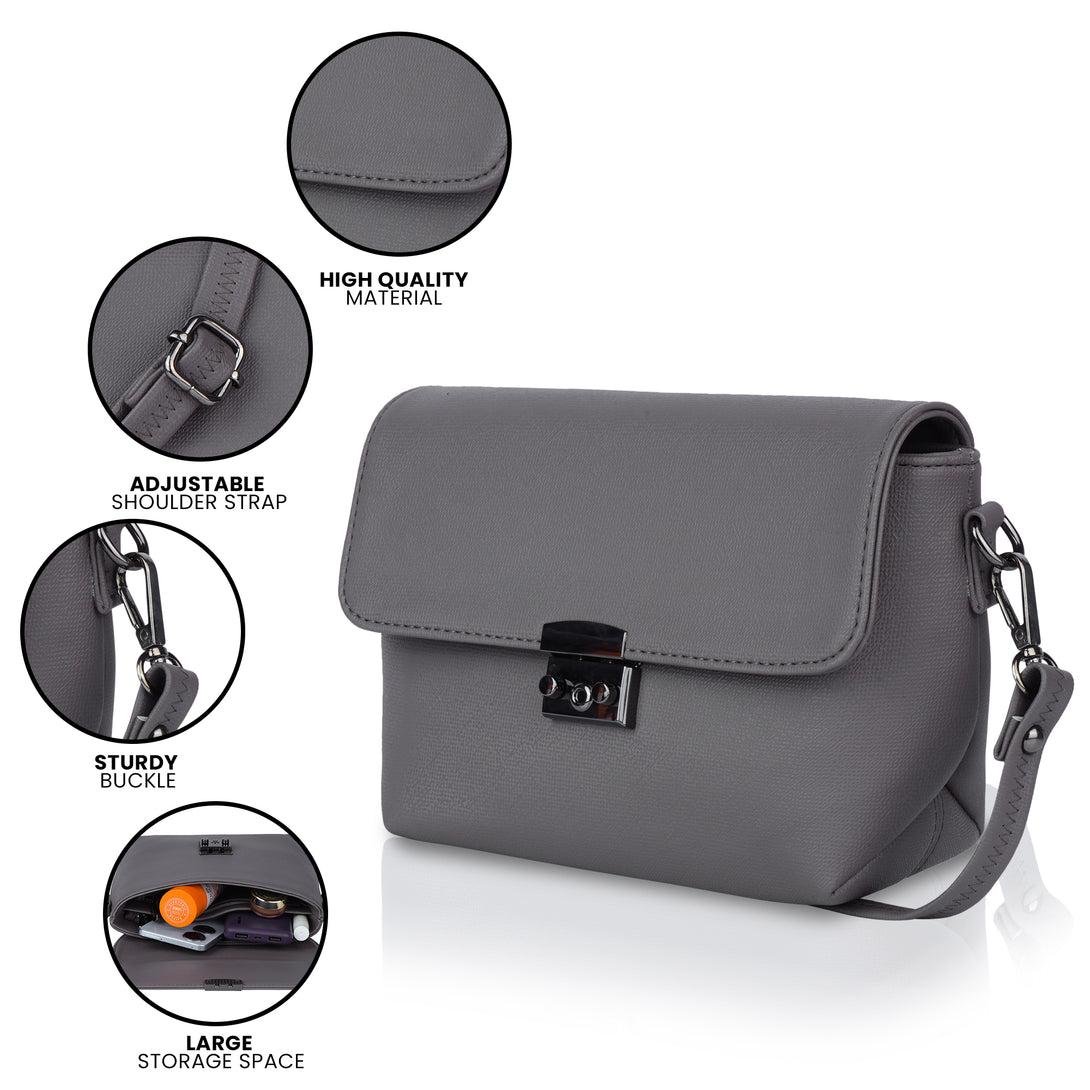 Corba Stylish Sling Bag Grey - Corba.in