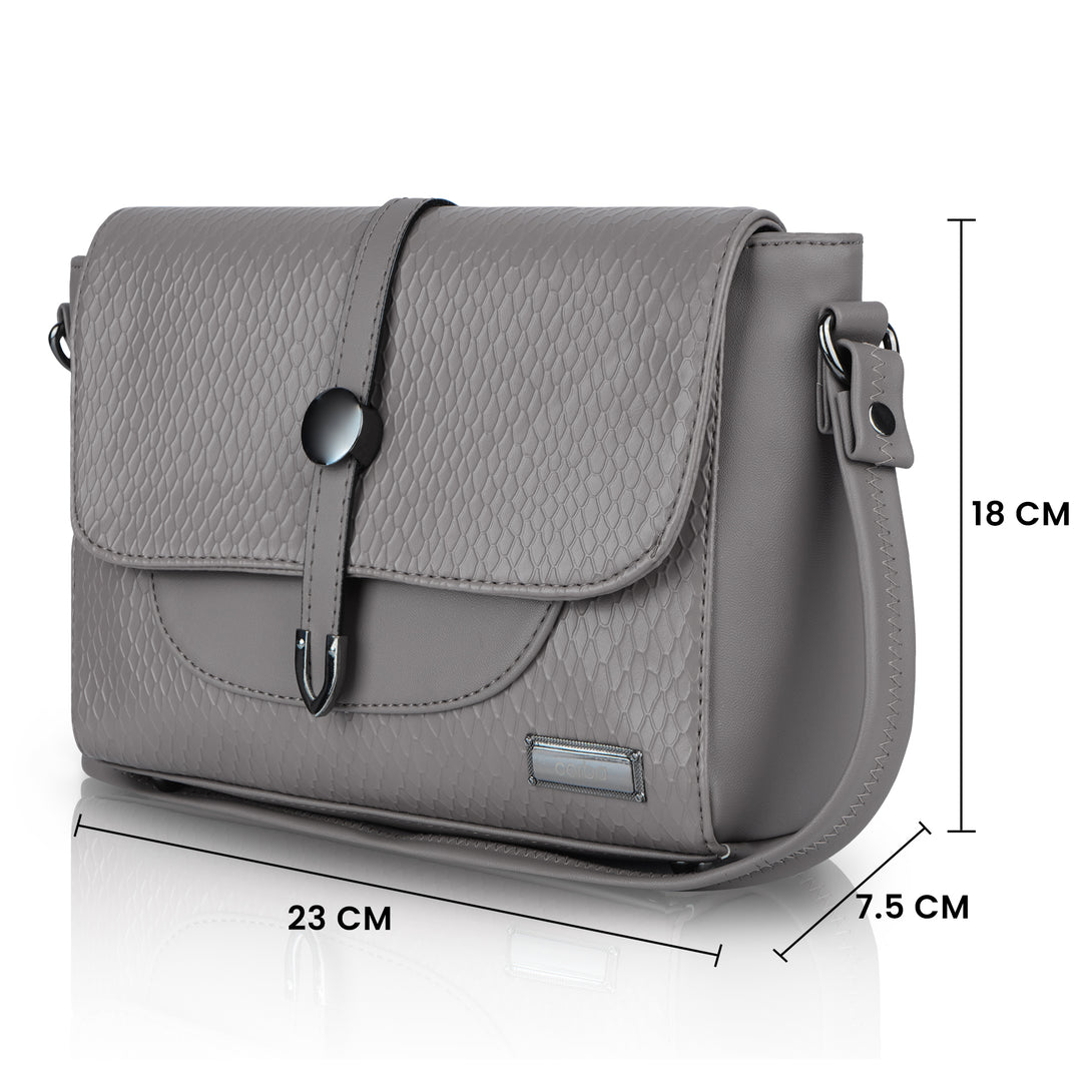 Corba Stylish Sling Bag Blue Grey Corba.in