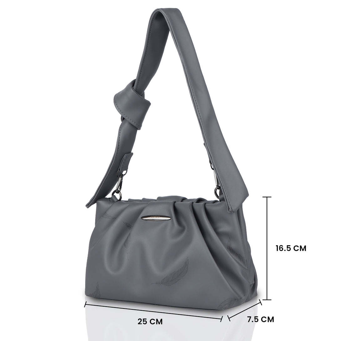 Corba Knot Style Sling Bag Grey Corba.in