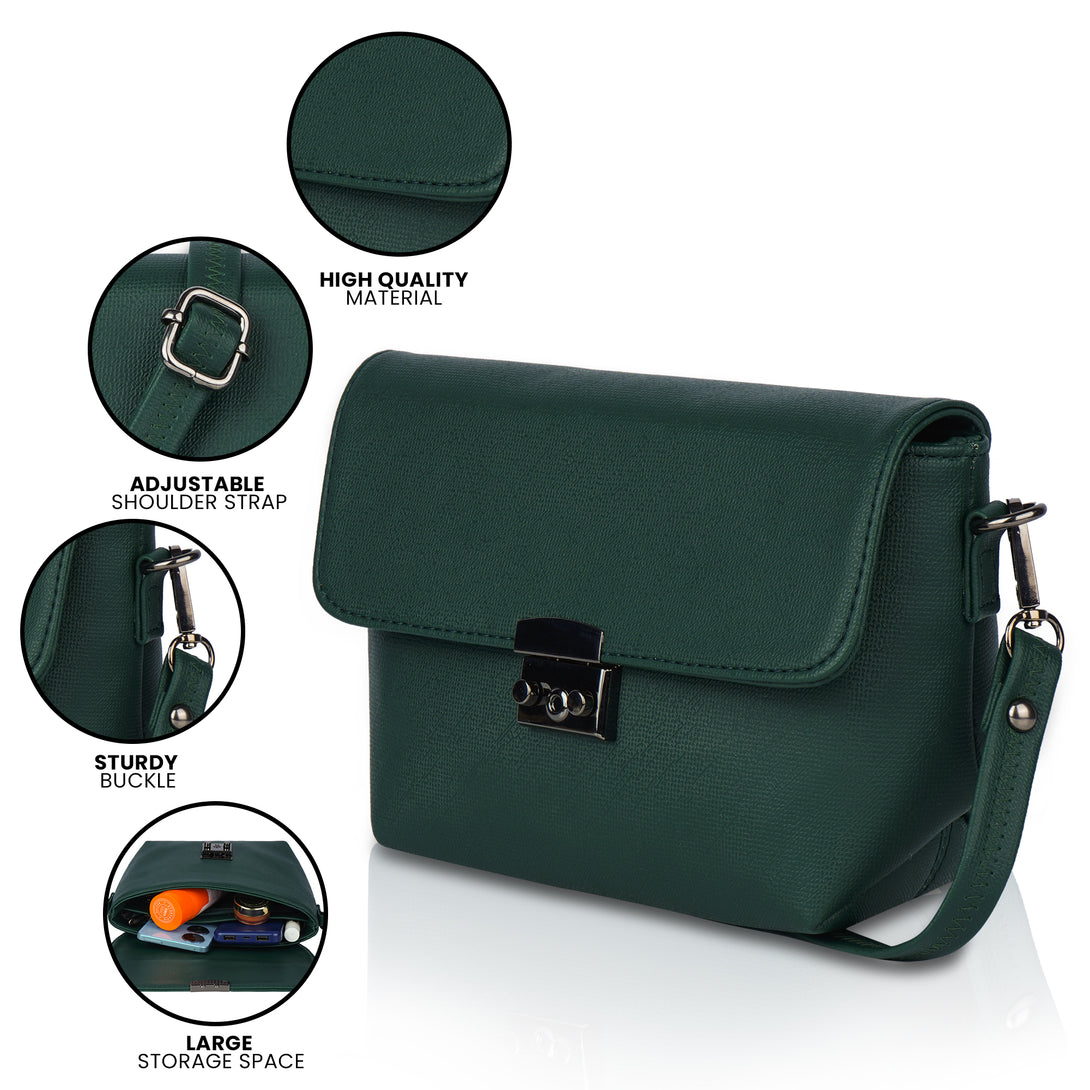 Corba Stylish Sling Bag Green - Corba.in