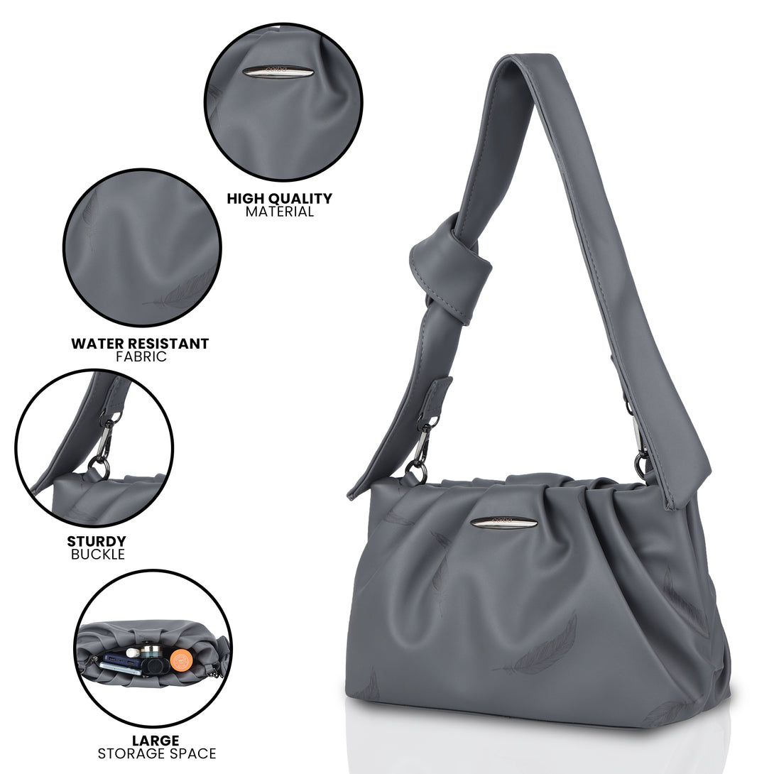 Corba Knot Style Sling Bag Grey Corba.in