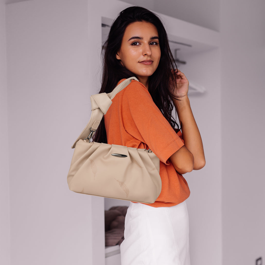 Corba Knot Style Sling Bag Light Cream Corba.in