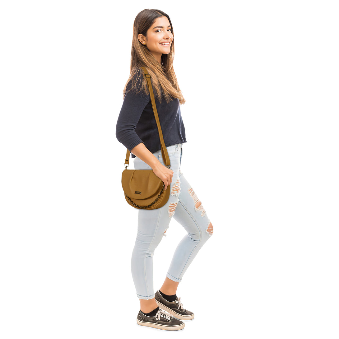 Corba Women Sling Bag Gold - Corba.in