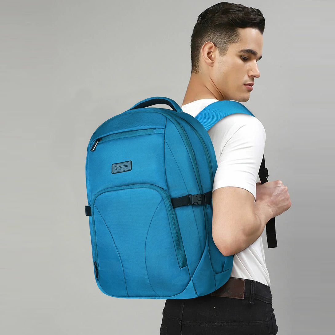 Corba Large 35 L Backpack Stylish Unisex Bag Blue - Corba.in